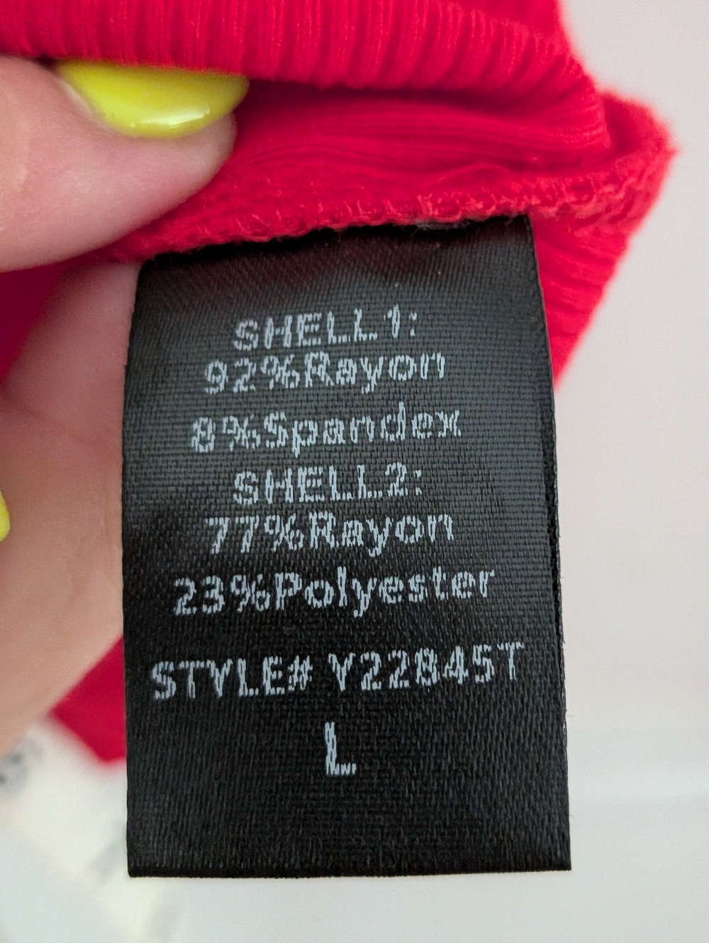 Tuckernuck Pomander Place Red Ruffle Sleeve Blouse Size L Lightweight Dressy Top - Picture 4 of 5